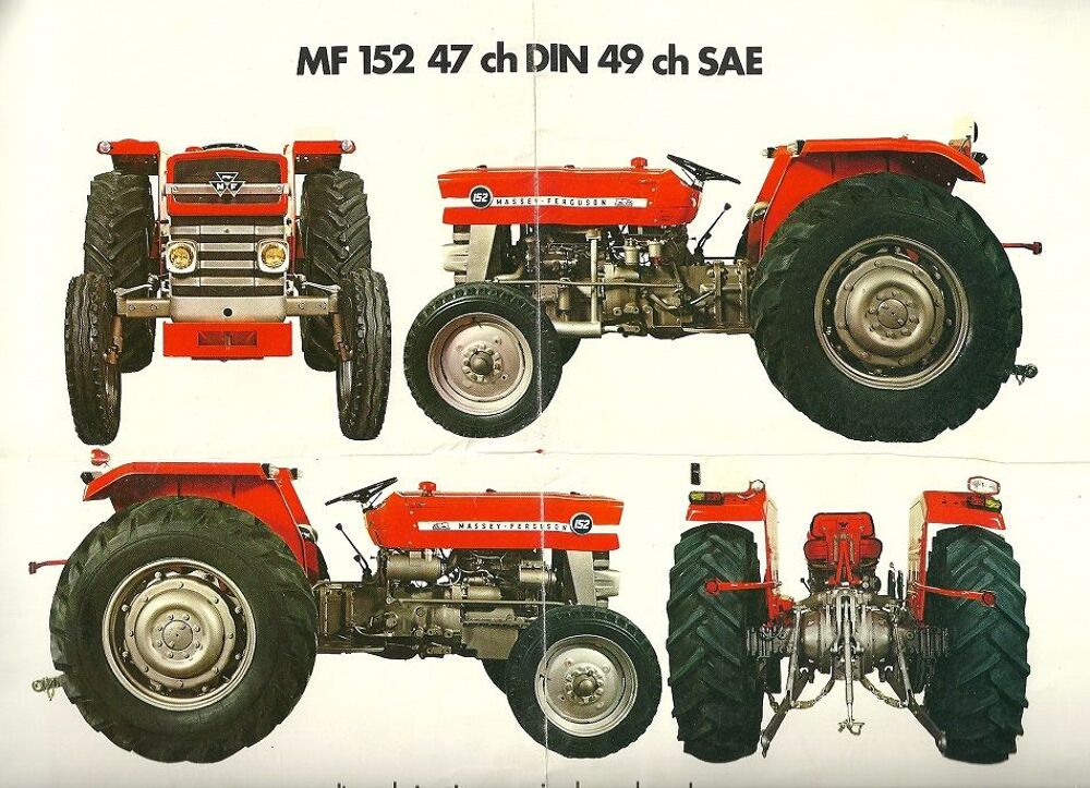 Livret d'utilisation et d'entretien tracteur MF 152 Livres et BD