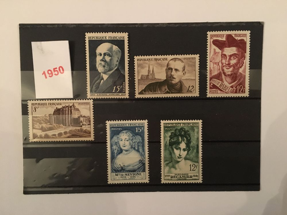 Timbres de collection de France ** Neufs 1950 