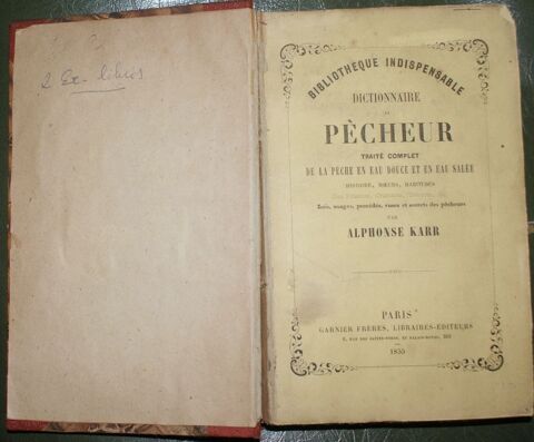 livre ancien de 1855 sur la pêche 50 Montcy-Notre-Dame (08)