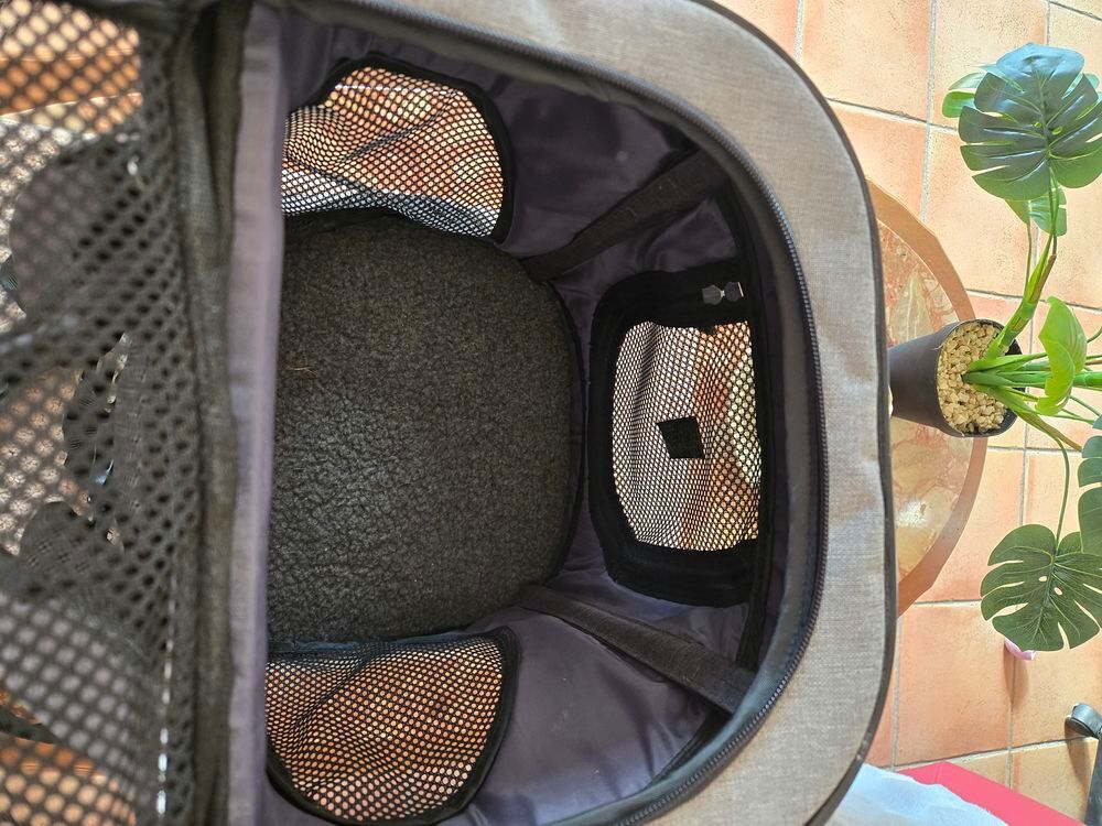 Cage de Transport pour Animaux Pliable Grise Sports
