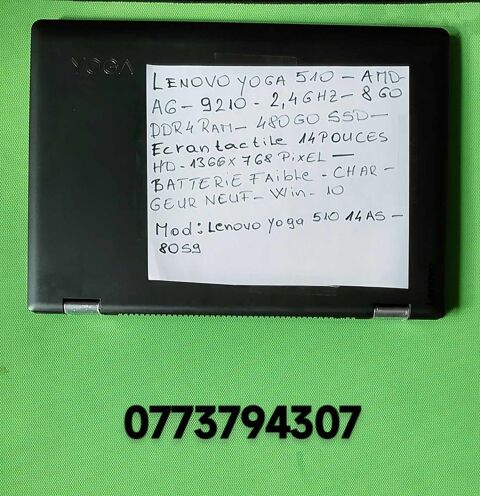 Portable lenovo yoga 510 / amd a6 9310 / Lyon 5 (69)