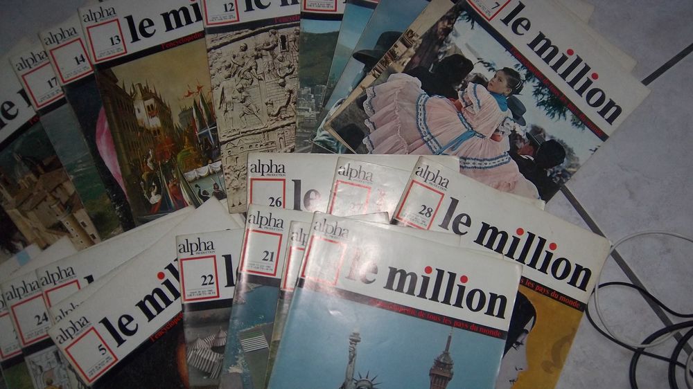 28 num&eacute;ros encyclopedie alpha le million Livres et BD
