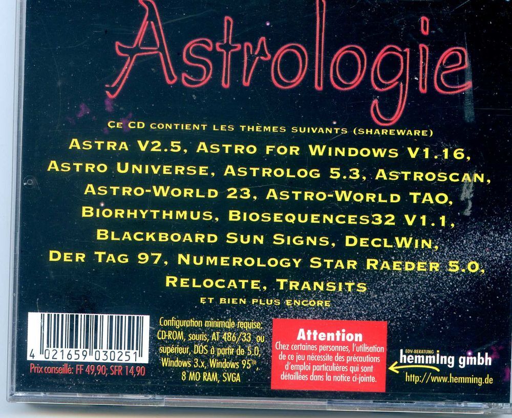 Astrologie, CD et vinyles