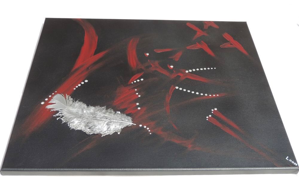 Peinture sur toile art abstrait Décoration