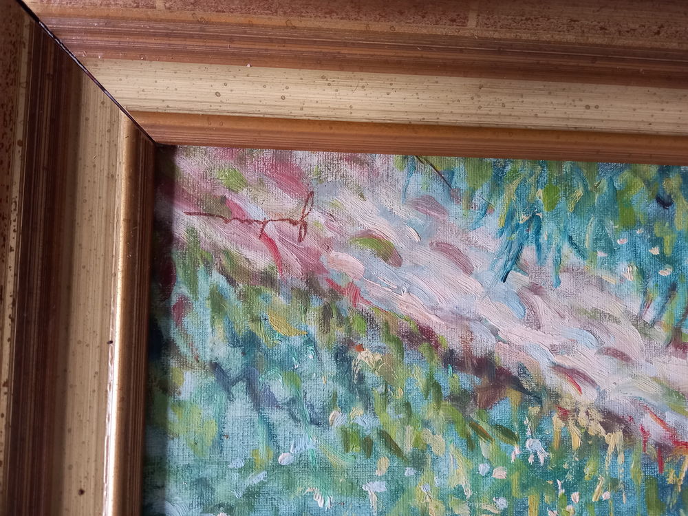 Peinture huile paysage Décoration