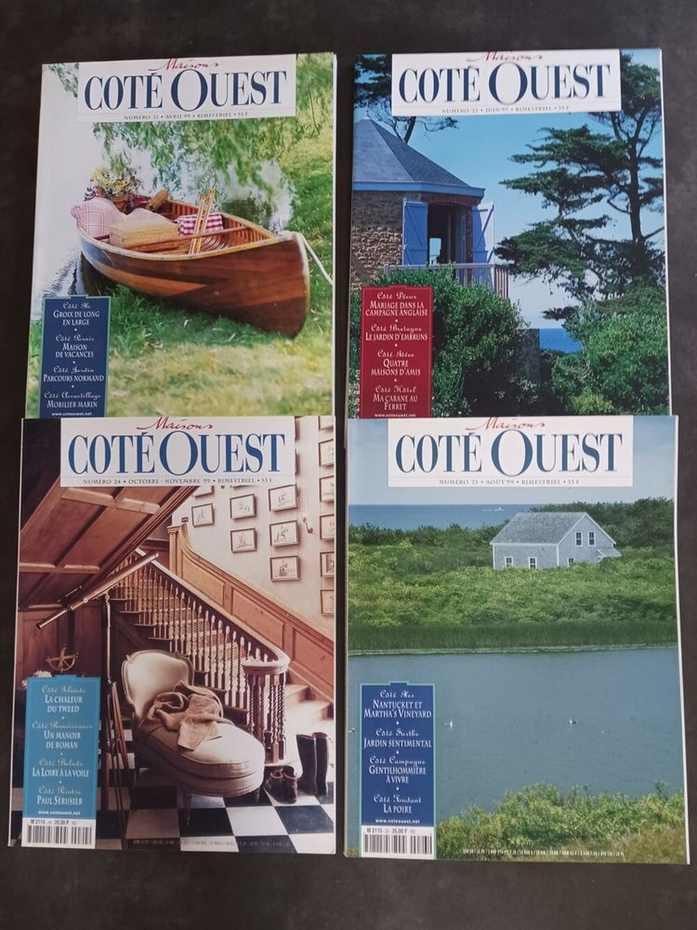 Lot de revues "C&ocirc;t&eacute; Ouest" (premiers num&eacute;ros) Décoration