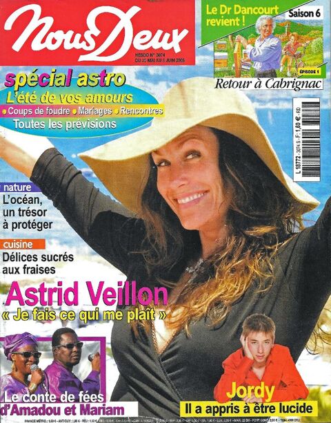 NOUS DEUX Magazine n3074 2006  Astrid VEILLON  2 Castelnau-sur-Gupie (47)