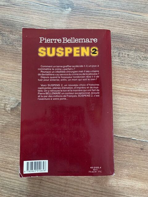 Livre  Pierre Bellemare    Suspens 2   3 Saleilles (66)