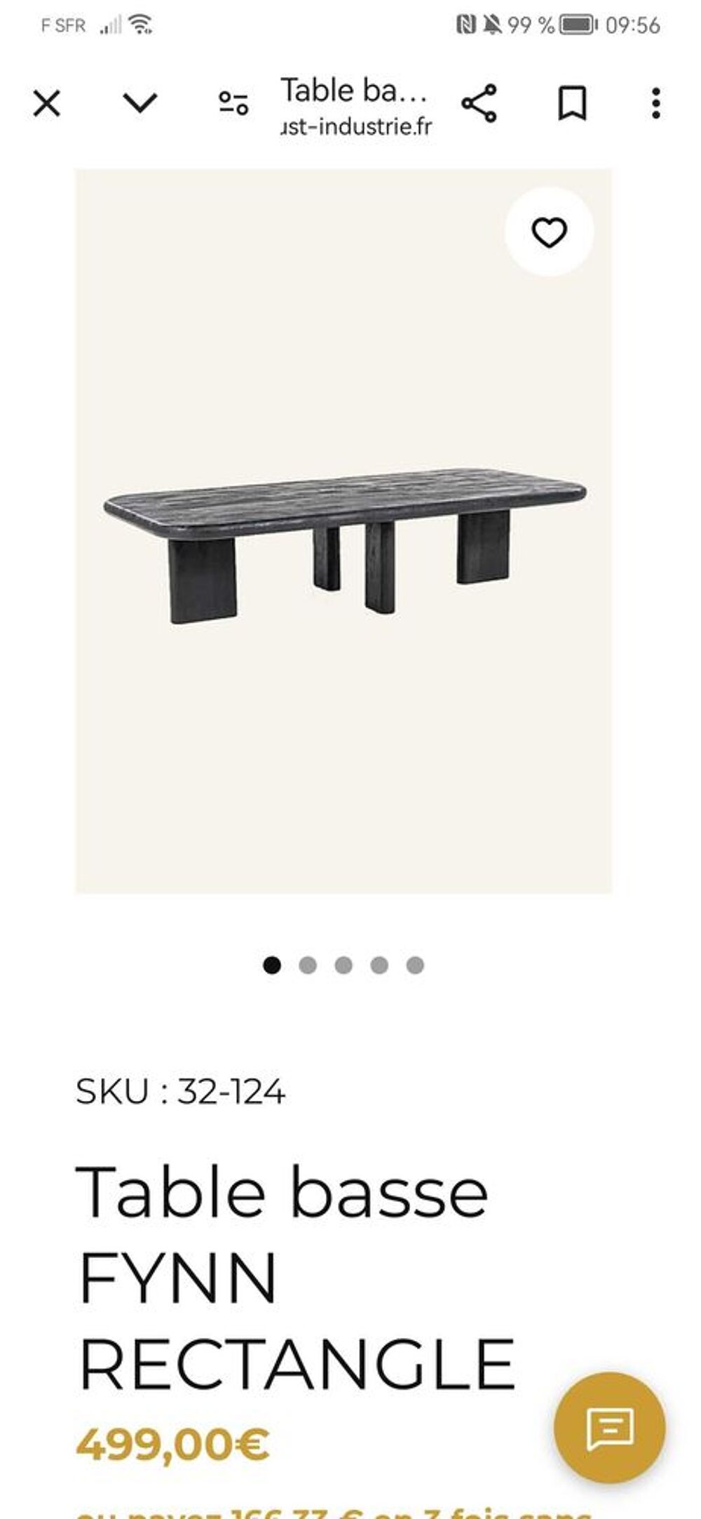 Table basse Trust Industrie Meubles