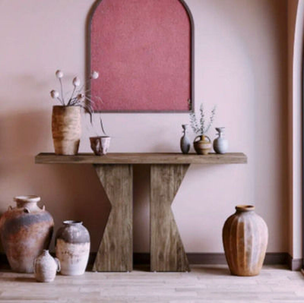 Console en bois massif ? design sculptural &amp; esprit naturel Meubles