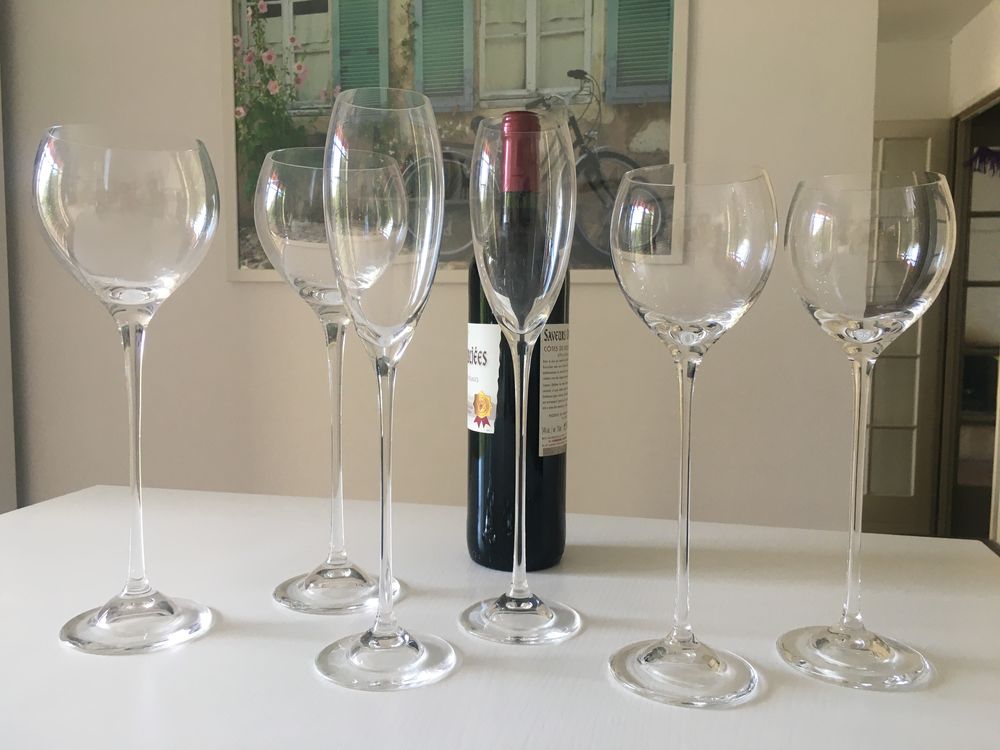 Verres &eacute;l&eacute;gants en crystal Bohemia Décoration