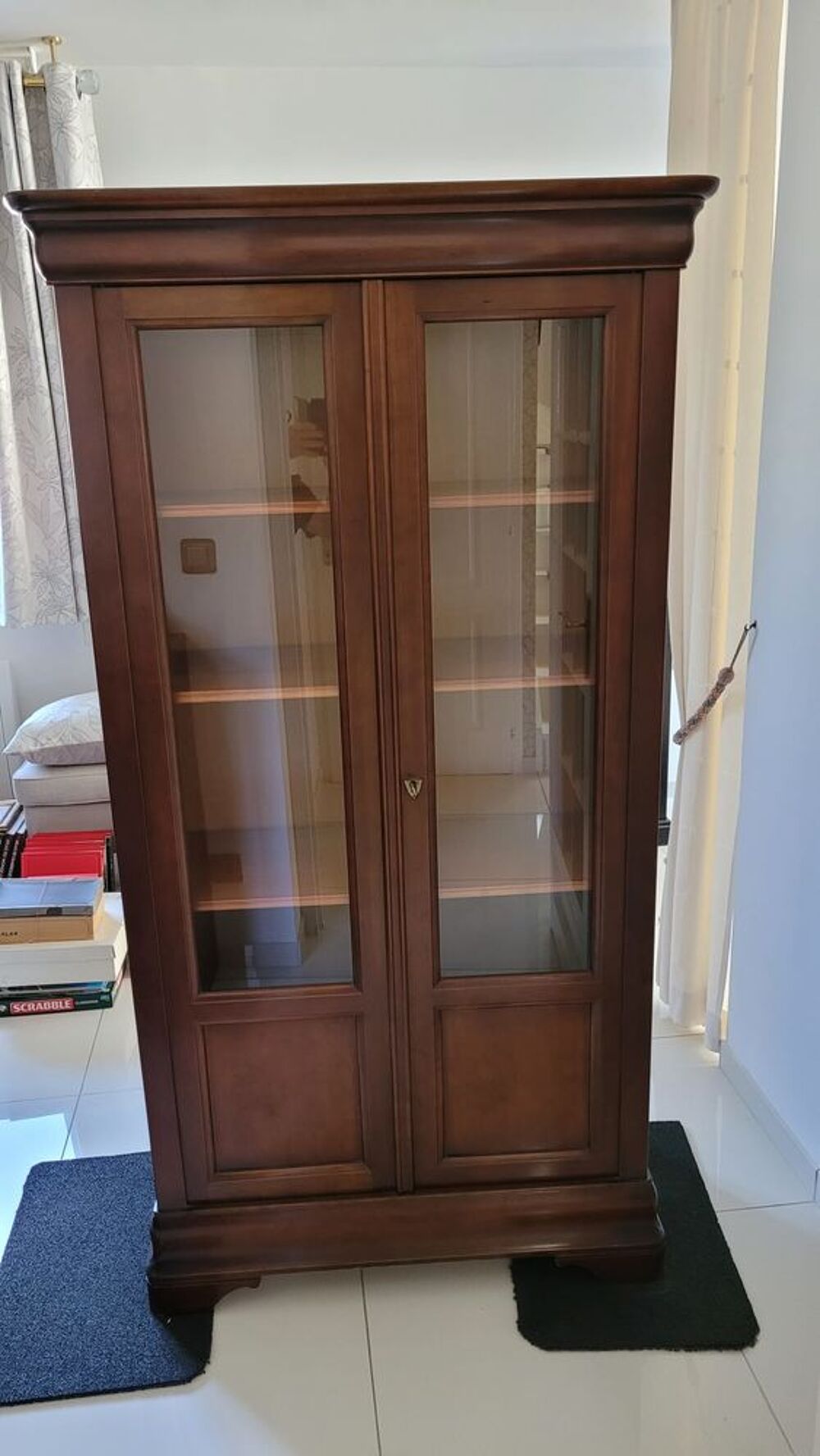 Biblioth&egrave;que style Louis Philippe en merisier Meubles