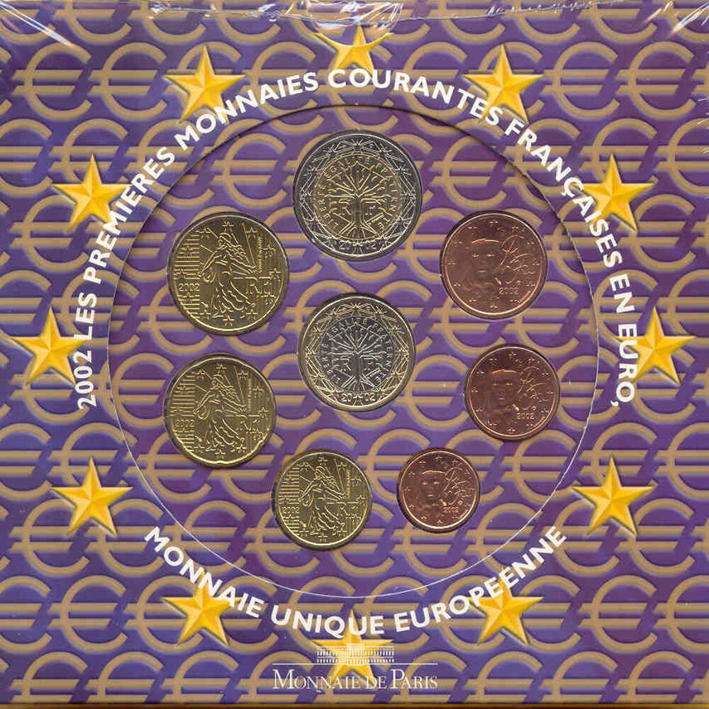 coffret euros, France 