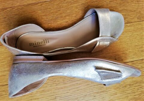 Sandales Minelli cuir couleur platine dor�e 37 19 Clermont-Ferrand (63)