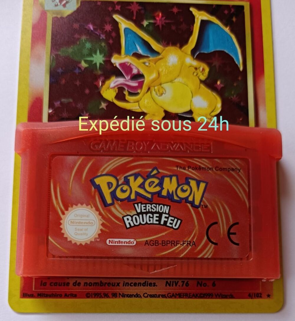 Pok&eacute;mon Rouge Feu GBA Consoles et jeux vidéos