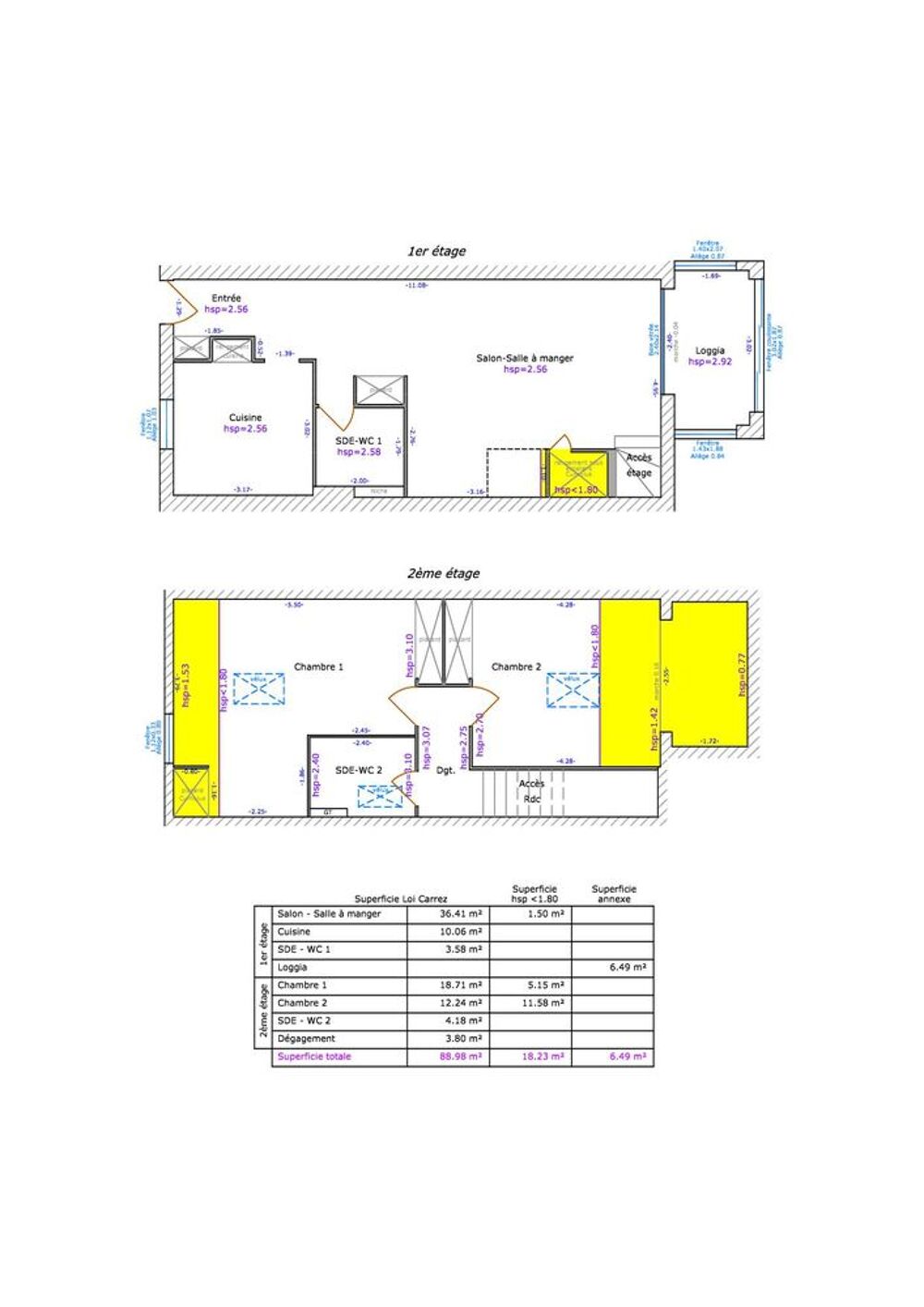 Vente Duplex/Triplex Grand duplex T3 Ajaccio