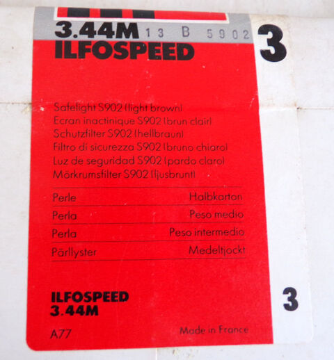 Ilford papier photographique Ilfospeed 3.44M 3 40,6x50,8 cm 18 Laval (53)