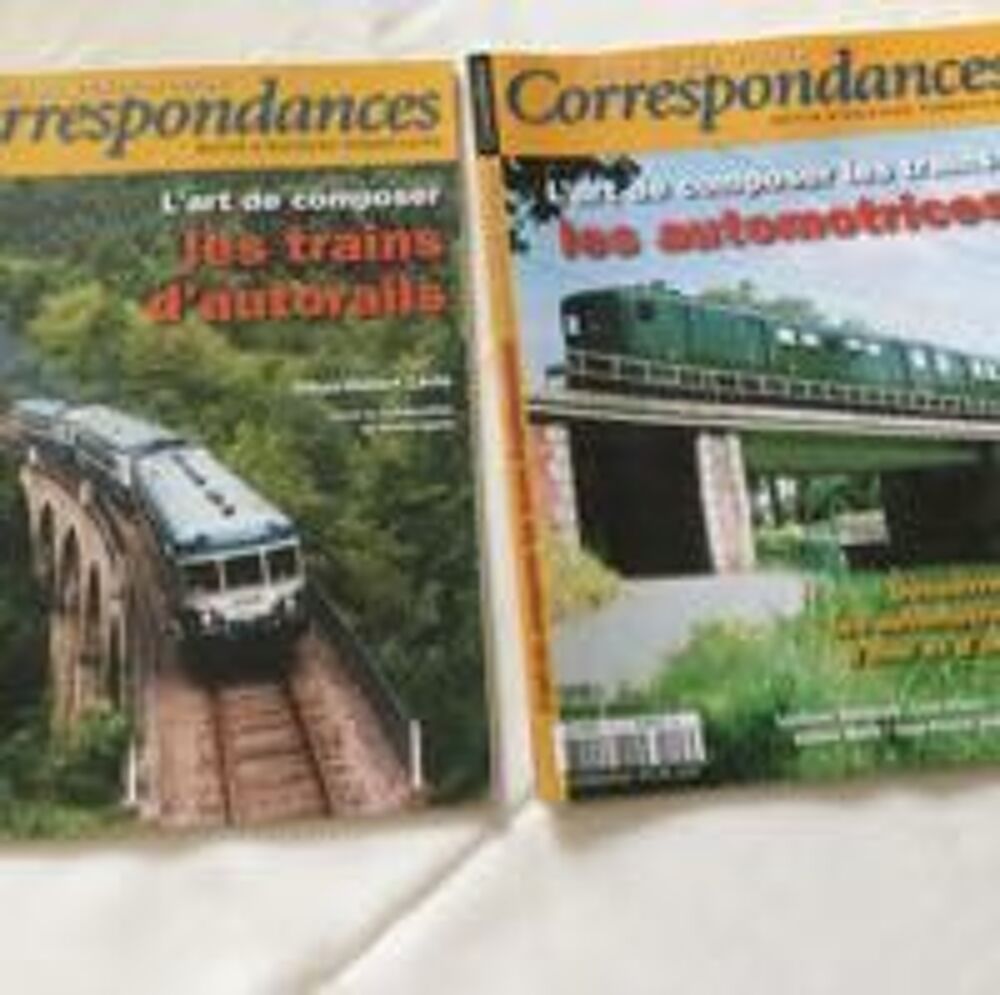 Correspondances. lot de deux revues d'histoire ferroviaire de 2004 Livres et BD