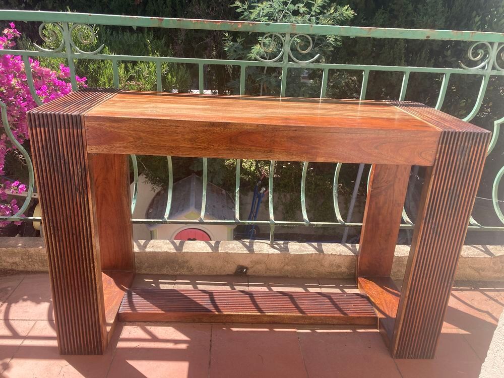 Superbe console en bois massif de marque Bois et Chiffons Meubles