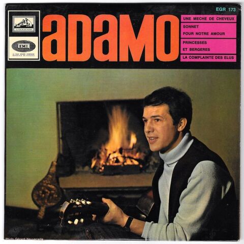 ADAMO - 45t EP Press. Belgique - UNE MCHE DE CHEVEUX - 1966 3 Roncq (59)