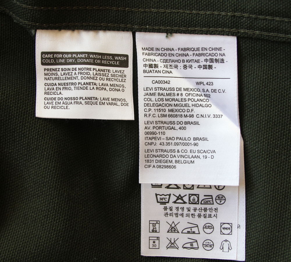Veste verte LEVI'S mod&egrave;le mixte
Vêtements