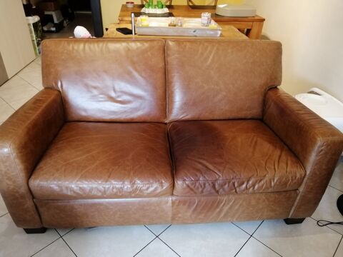 Canap cuir 2 places de 2019.  200 Meythet (74)