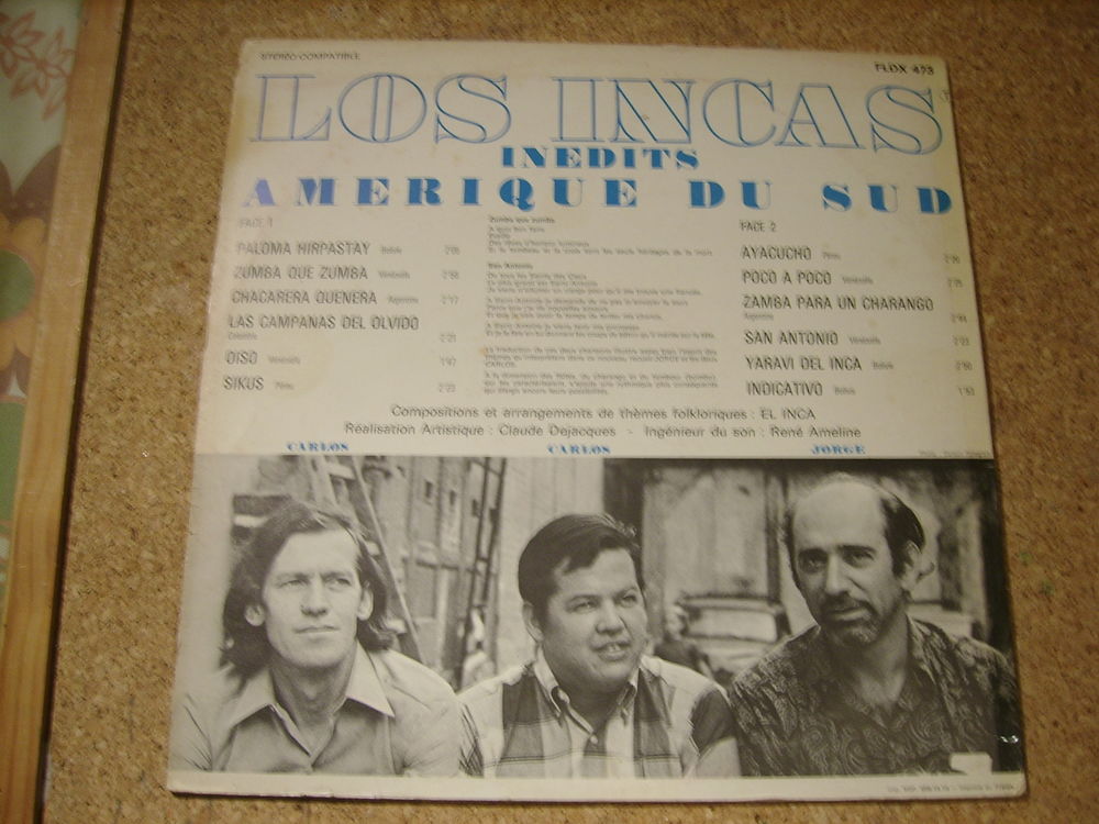 LOS INCAS INEDITS 33 T.
CD et vinyles
