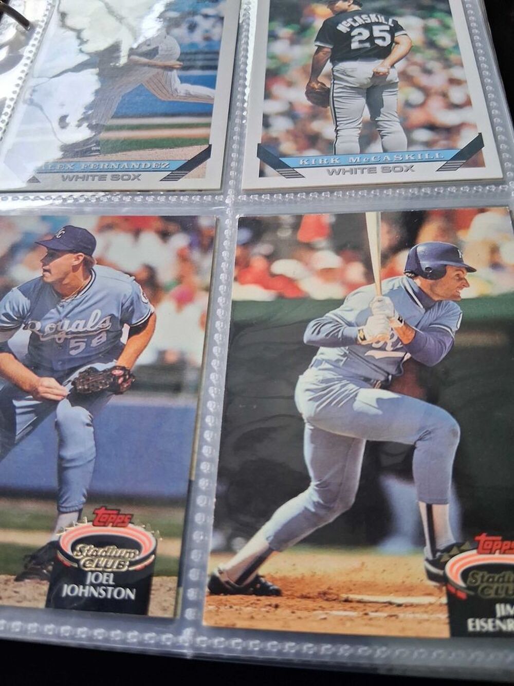 carte joueur de base-ball ann&eacute;e 1980-1990 