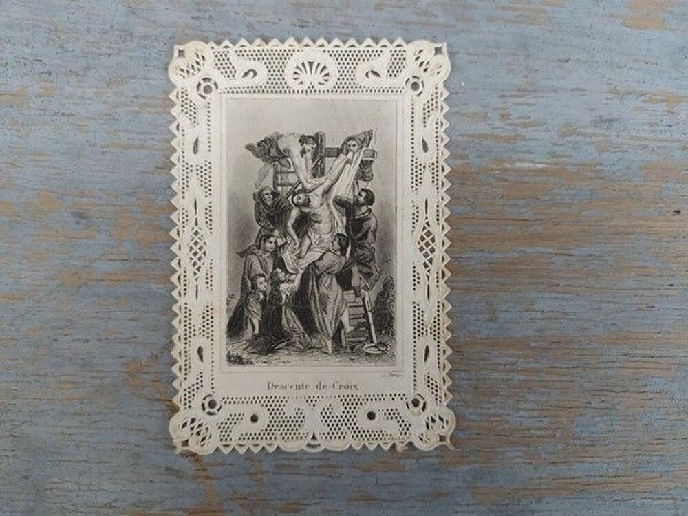 Anciens Canivets Dentelle Images Pieuses Religieuse 