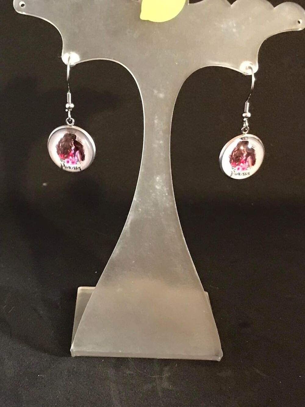 boucles d?oreilles maman et sa princesse Bijoux et montres