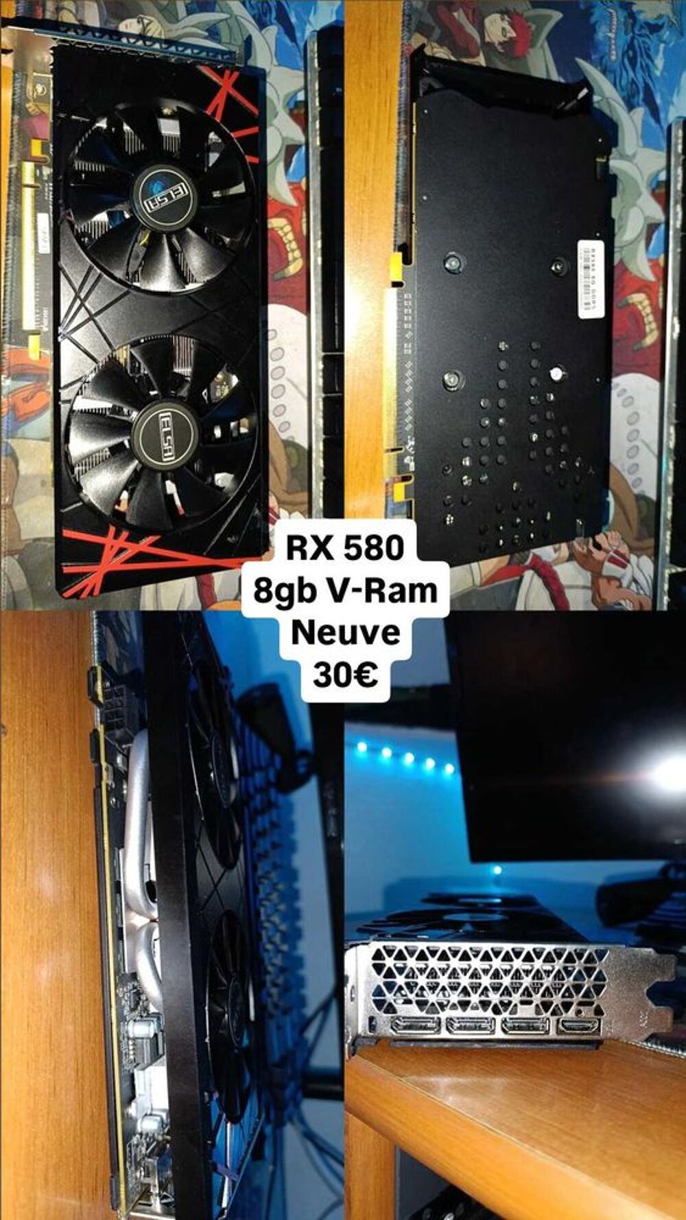 Carte graphique RX 580 Matériel informatique