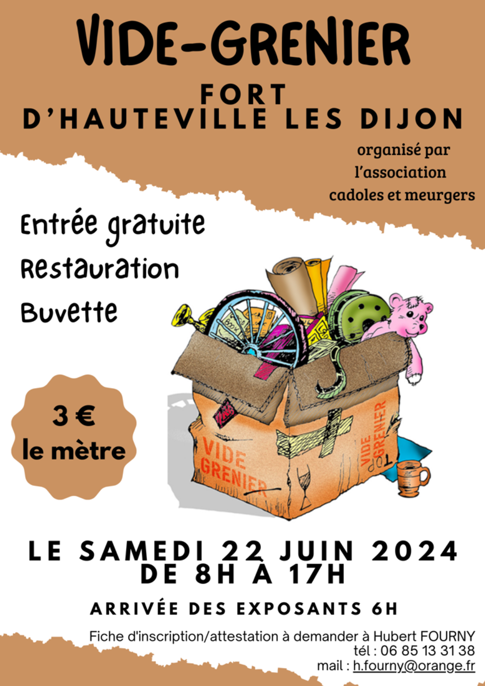 Vide-greniers au Fort d'Hauteville-L&egrave;s-Dijon Vide grenier, march aux puces, braderie