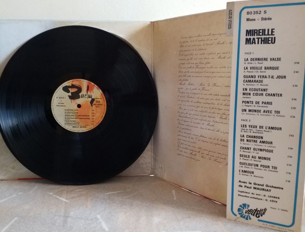 Mireille Mathieu La Derni&egrave;re Valse CD et vinyles
