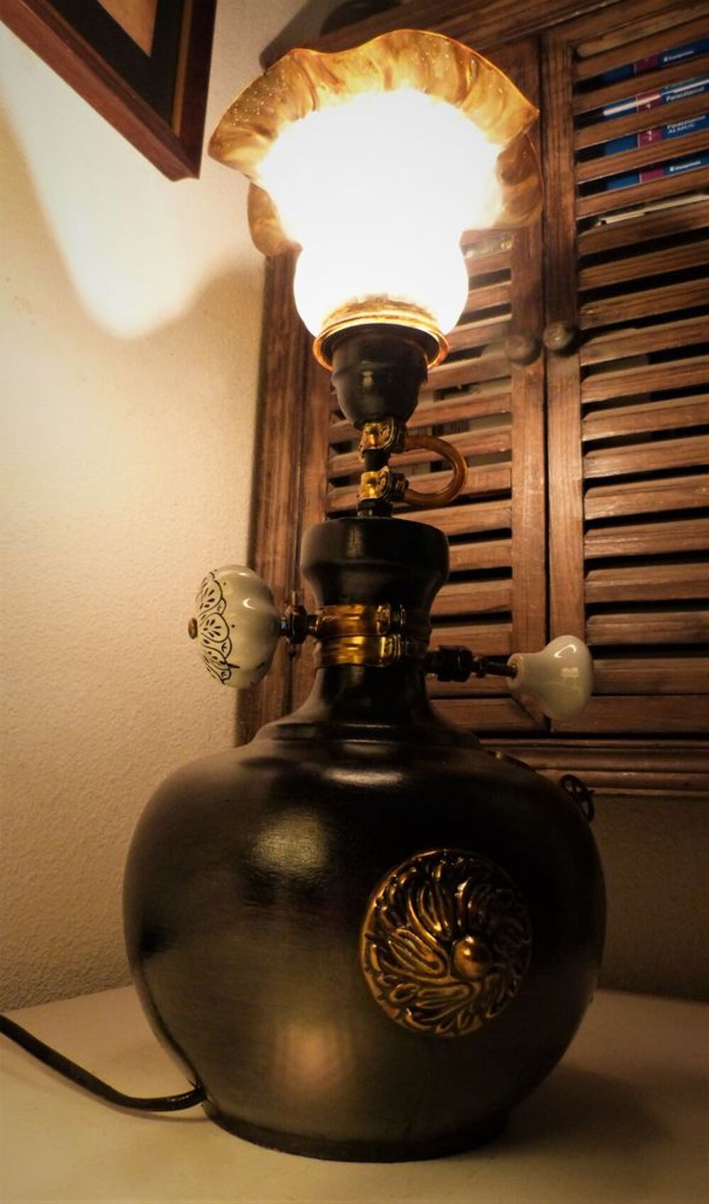Lampe "ANTIQUE STEAM LIGHT" Steampunk Décoration