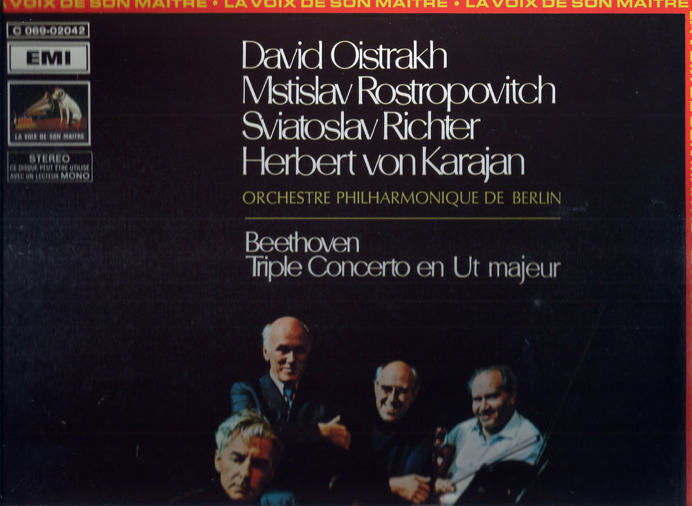 Beethoven Triple Concerto en ut maj Karajan / Rostropovitch CD et vinyles