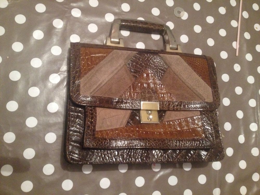 Sac SUDHAUS Vintage en alligator Maroquinerie