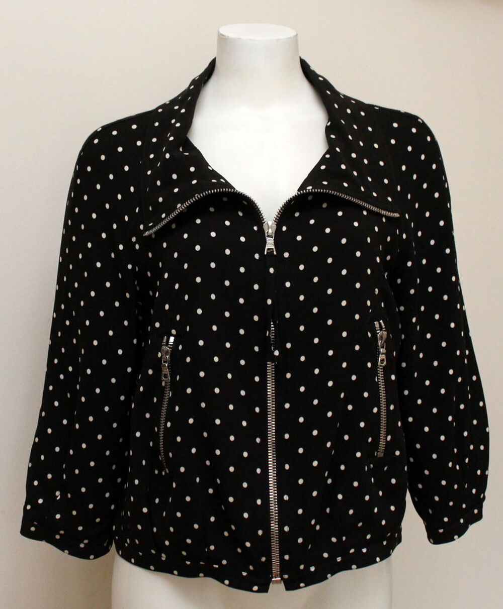 Veste pois noir &amp; blanc GEORGES RECH T.40 Fr Vêtements