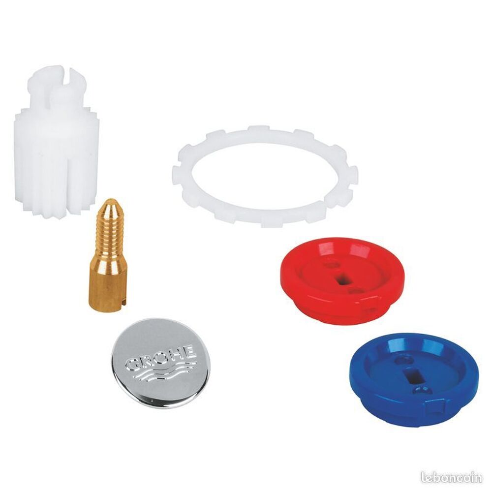 Kit de fixations chrom&eacute; pour croisillon treflor - GROHE - 45 Bricolage