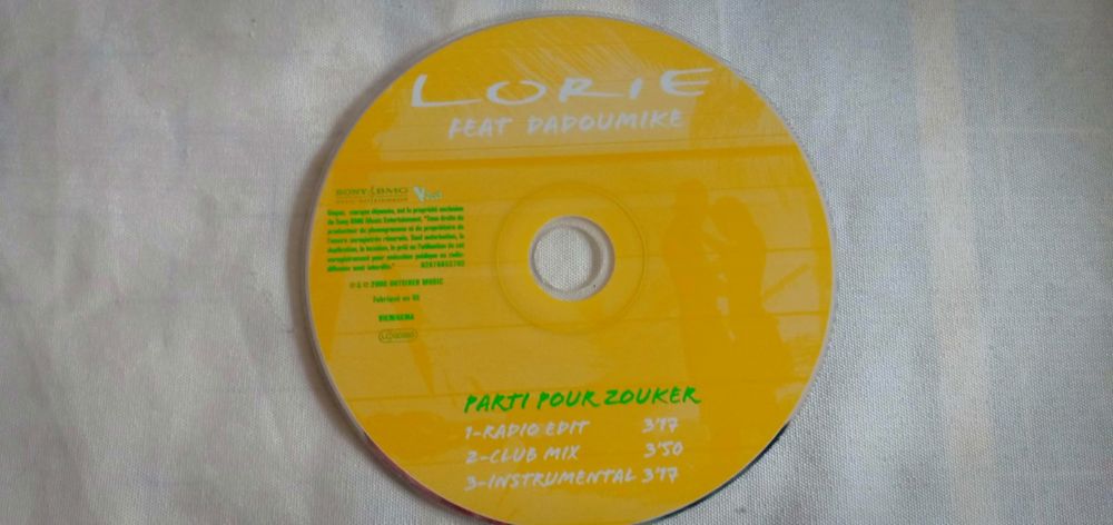CD Lorie "Partie pour zouker" CD et vinyles