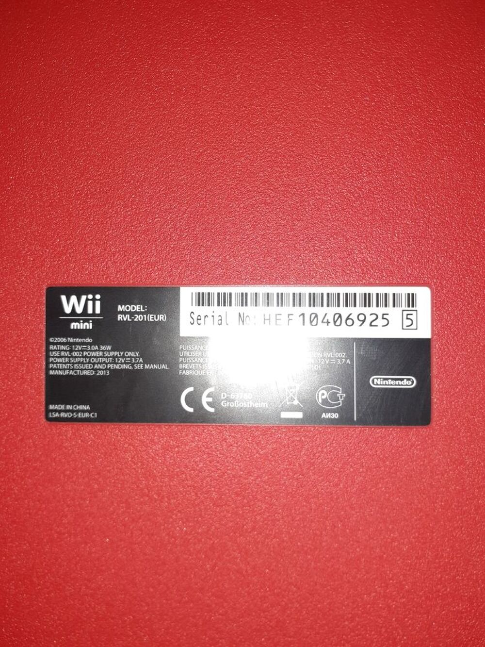 Mini wii Consoles et jeux vidéos