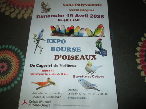 Expo Bourse D'Oiseaux Fargues 33210 2 33210 Fargues