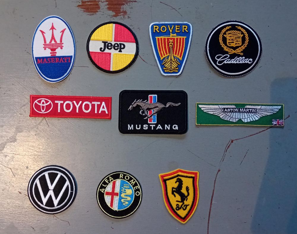 Ecusson patch bmw mercedes audi porsche volvo voiture moto 