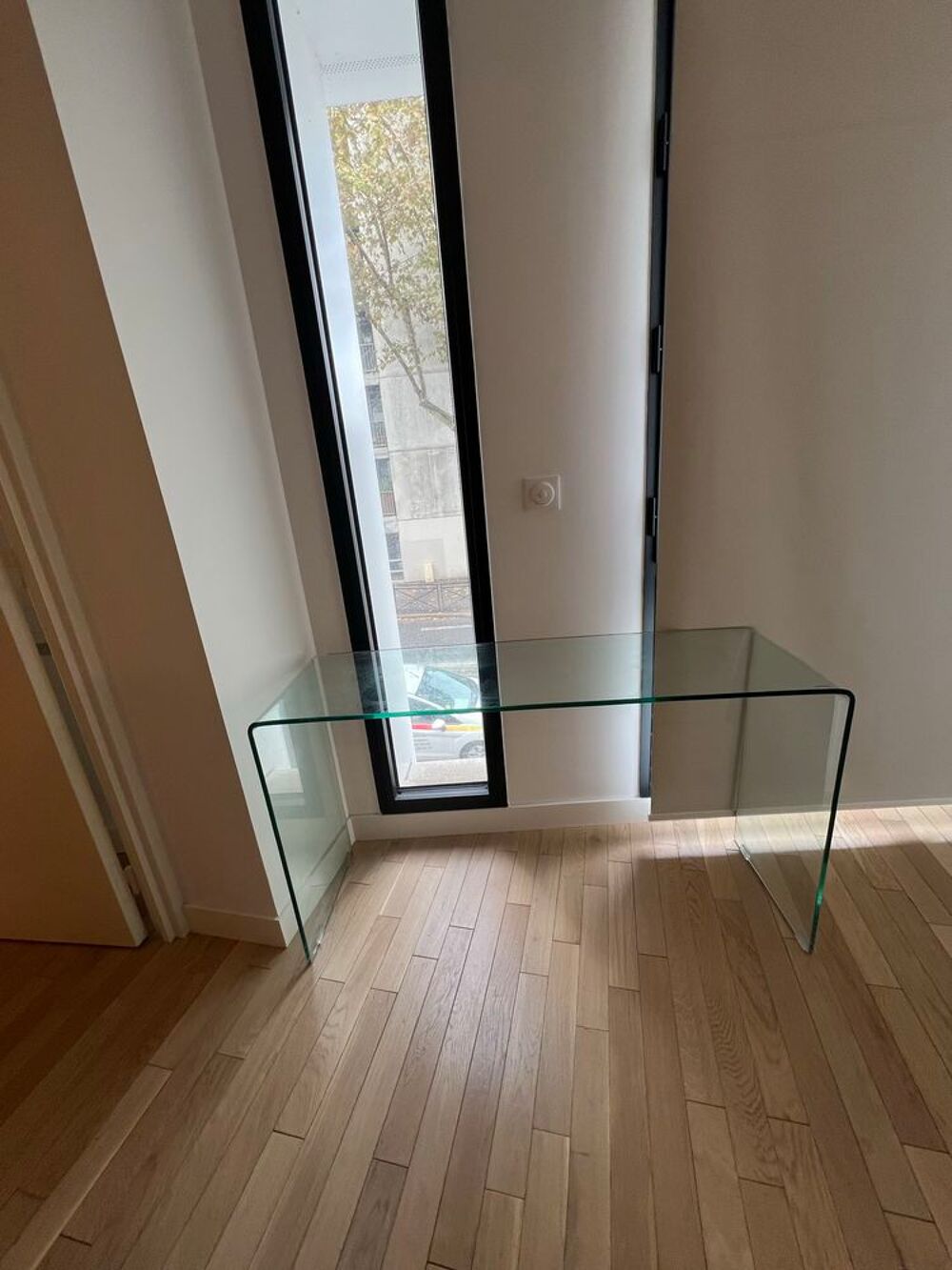 3 Tables basses minimaliste en verre Décoration