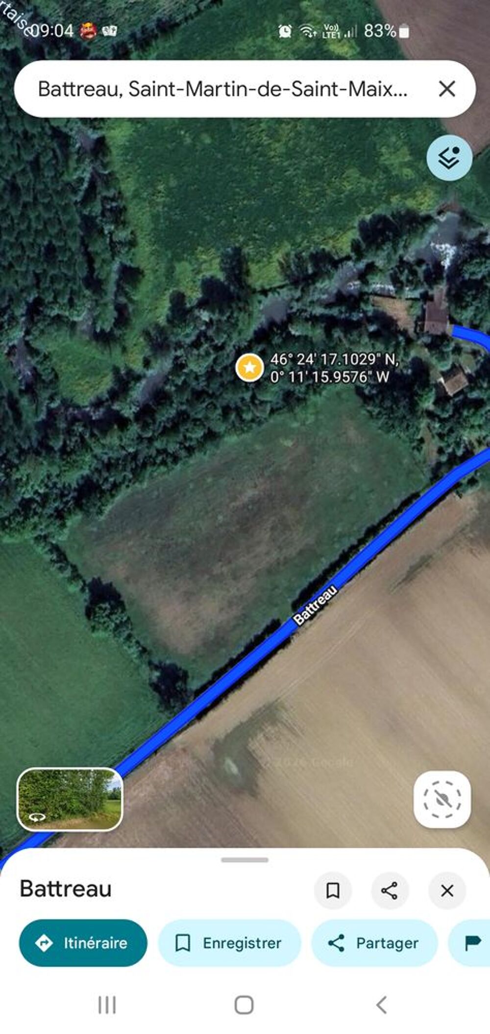 Vente Terrain terrain de d�tente Saint-martin-de-saint-maixent