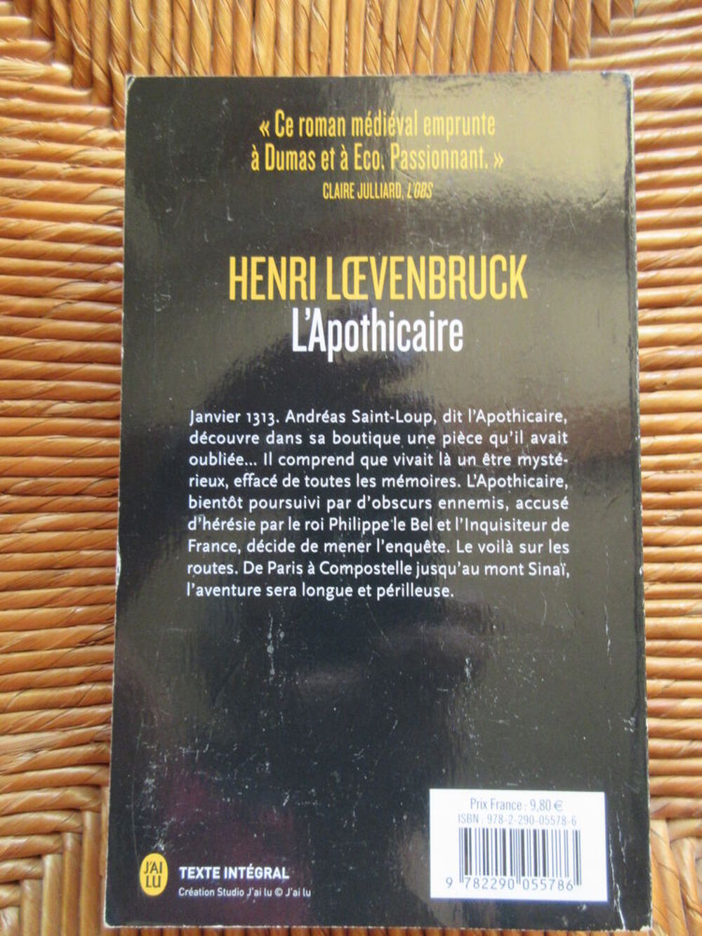 L'apothicaire d'Henri Loevenbruck Livres et BD