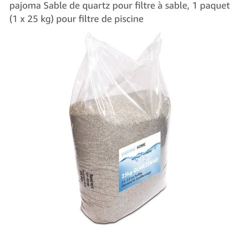 2 sacs de sable de quartz pour filtre de piscine de 25 kg 10 Lyon 8 (69)