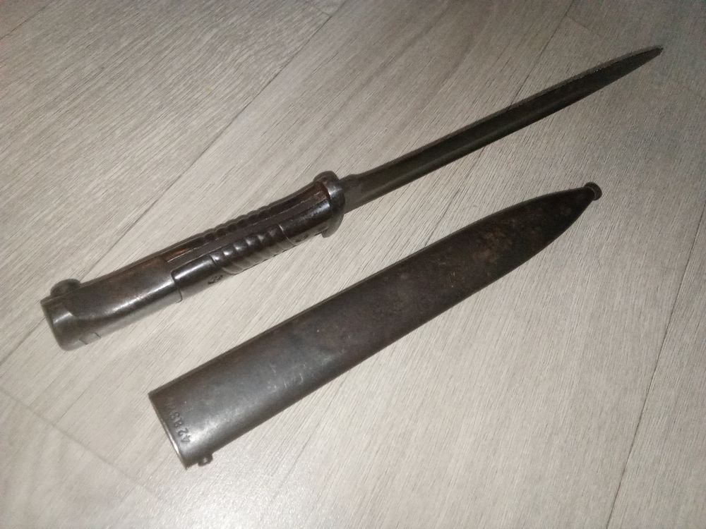 BAIONNETTE MAUSER 98K CASSEE 