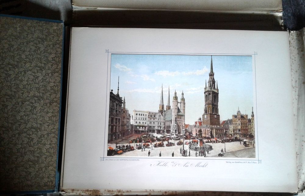 Rare ancien Deutschland in Bildern. Aquarelles Kempner 1895 