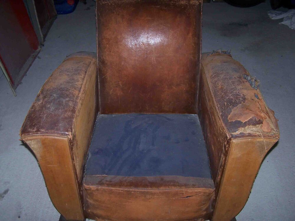 FAUTEUIL CLUB 1945/1950 pour restauration Décoration