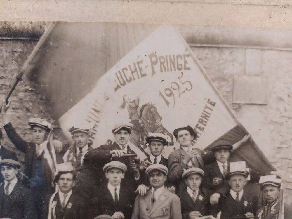 Photographie Encadr&eacute;e Conscrits Luch&eacute;-Pring&eacute; 1925 